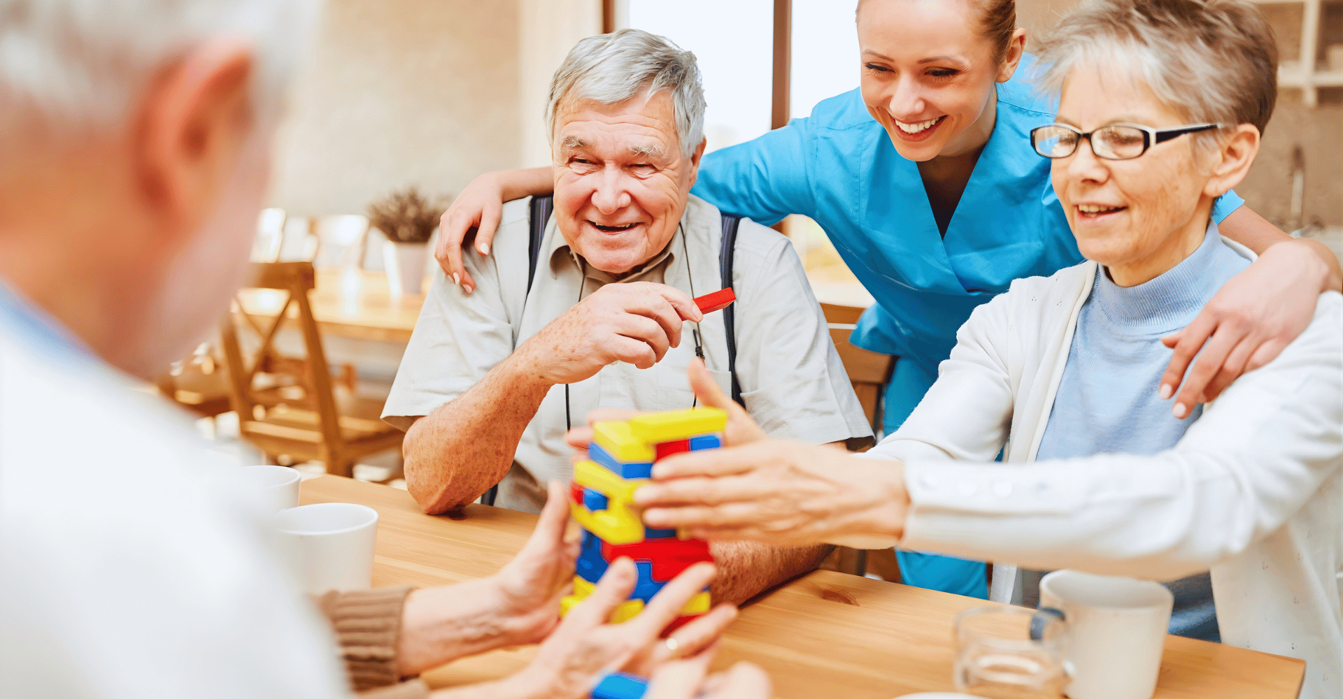 Family discussing long term care planning options including healthcare and financial support with an advisor