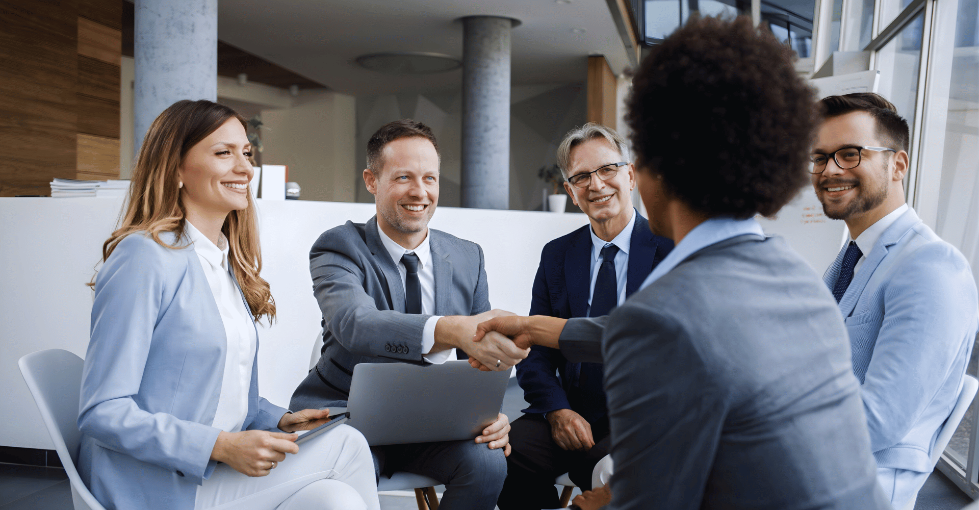 Business owner discussing succession planning and leadership transition strategy with advisor